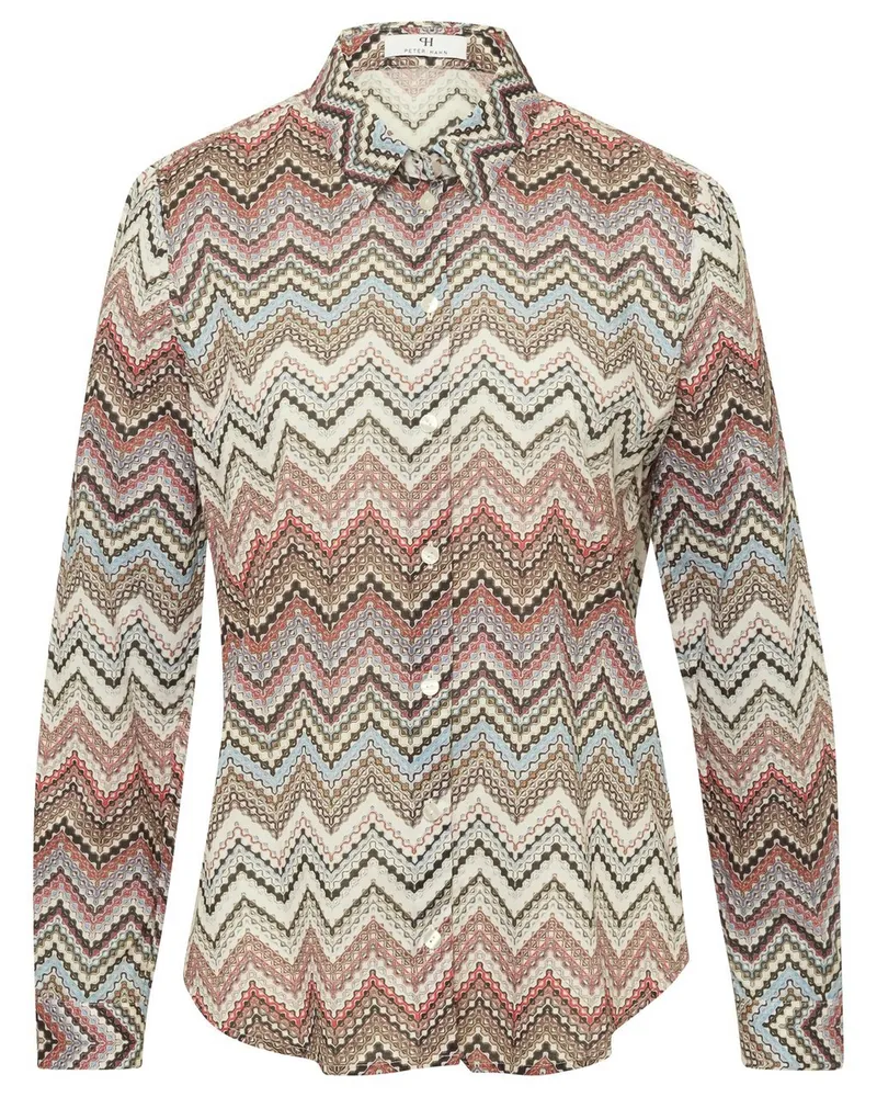 Peter Hahn Bluse  mehrfarbig Mehrfarbig