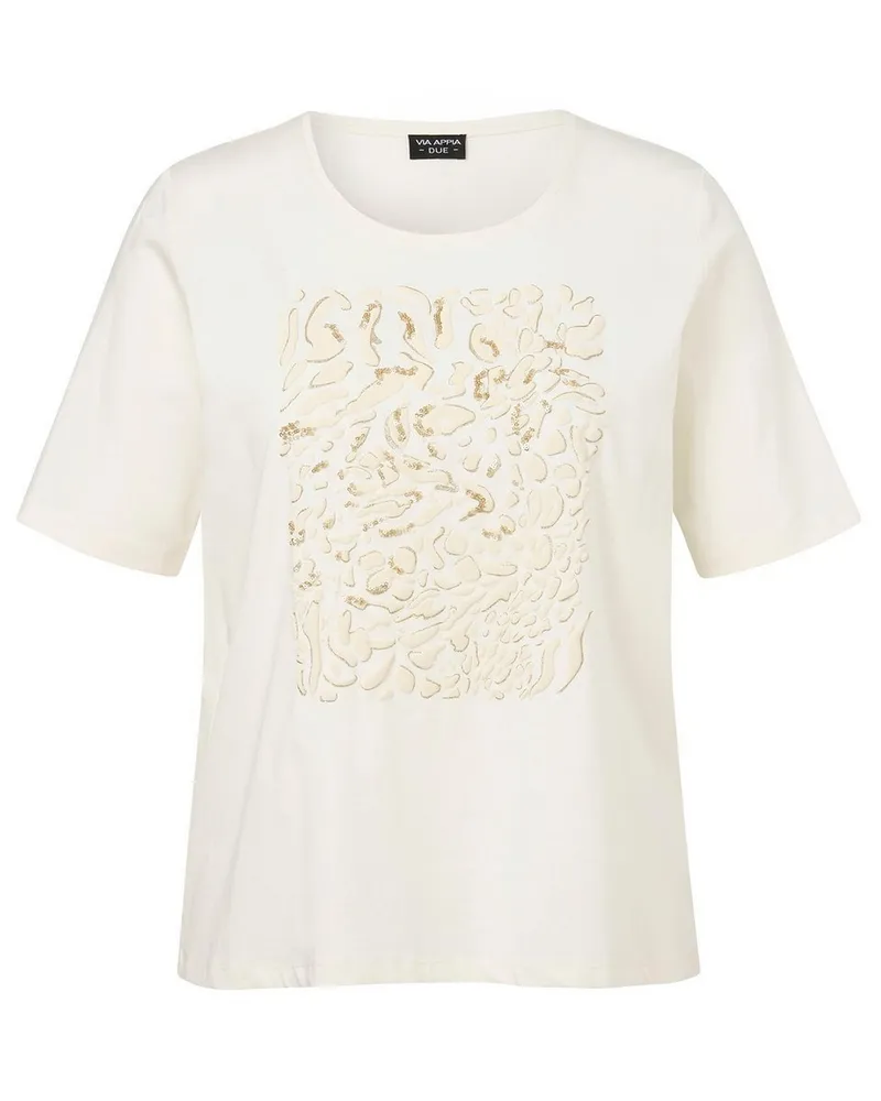 Via Appia Due Rundhals-Shirt  weiss Weiss