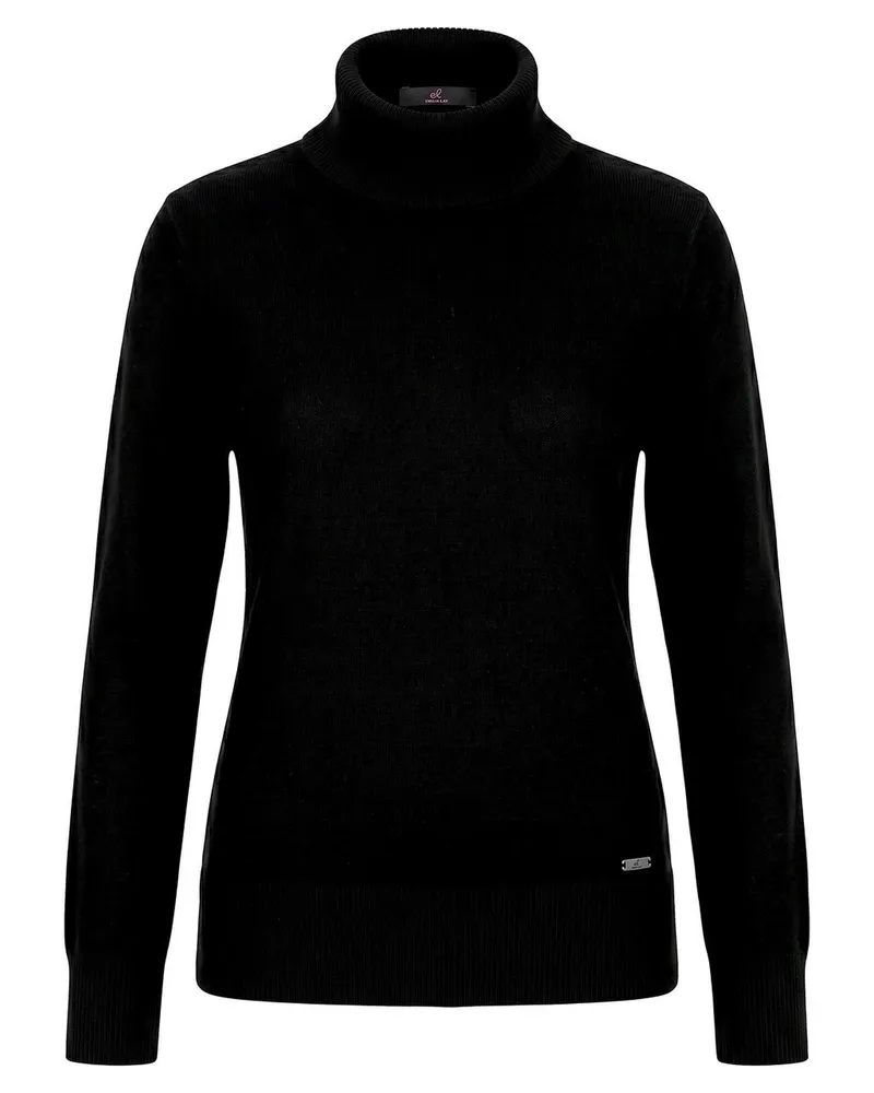 Emilia Lay Rollkragen-Pullover  schwarz Schwarz