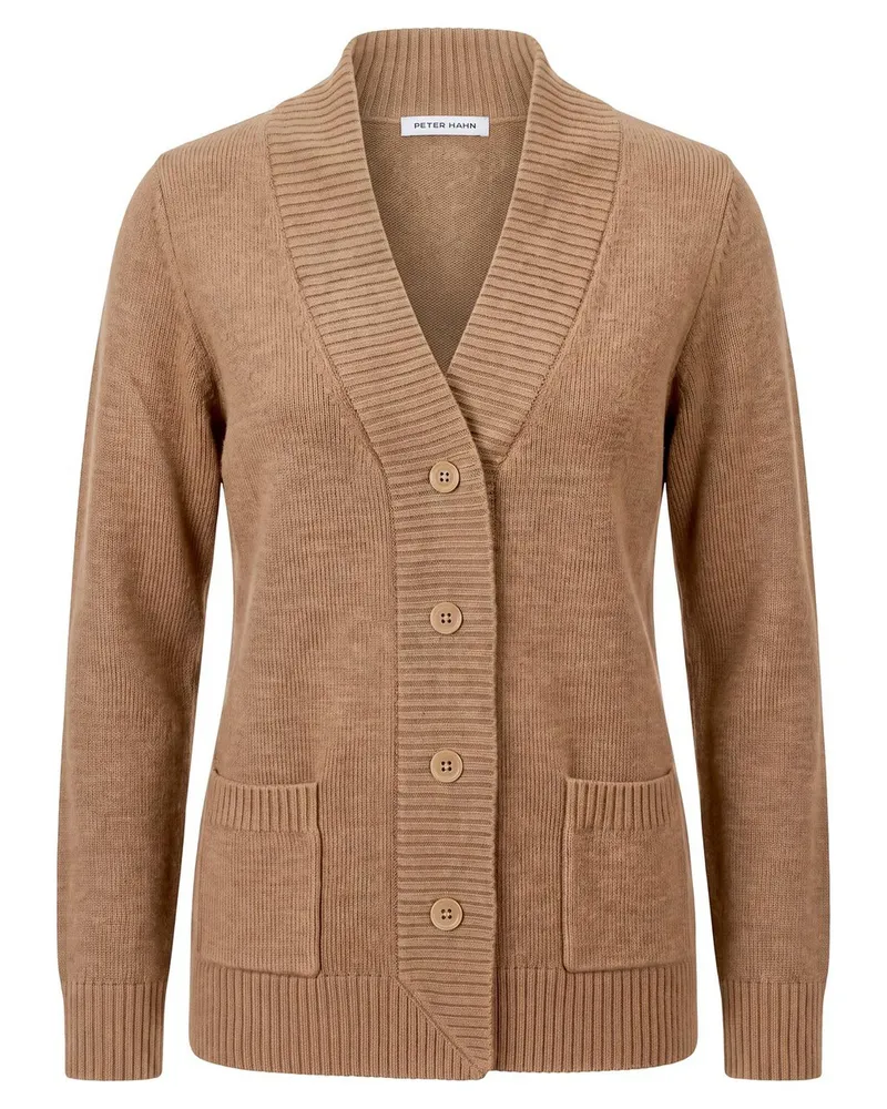 Peter Hahn Strickjacke  braun Braun