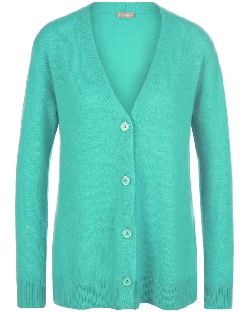 Include Strickjacke 1/1-Arm  türkis Türkis