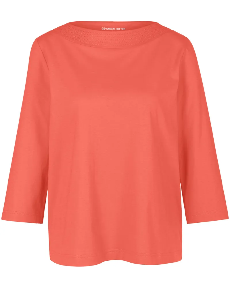 Green Cotton Shirt Maja  orange Orange