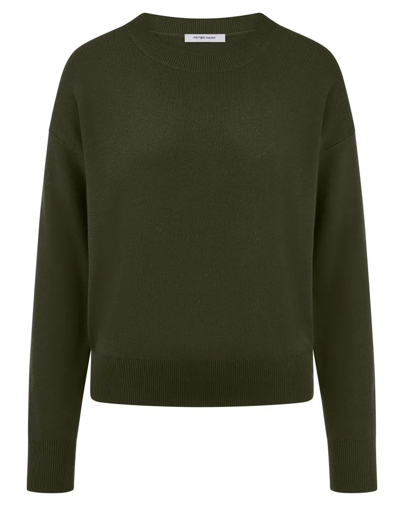 Peter Hahn Rundhals-Pullover  grün Grün