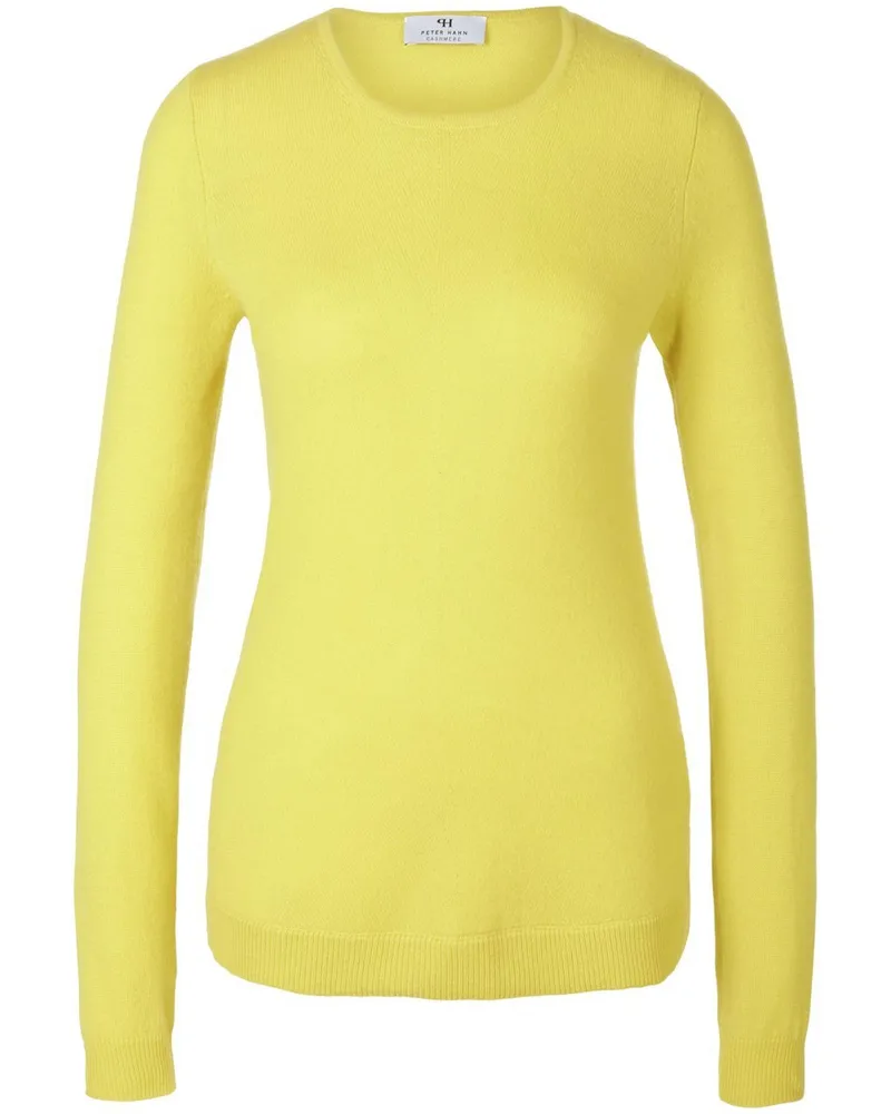 Peter Hahn Rundhals-Pullover aus 100% Premium-Kaschmir  Cashmere grün Grün