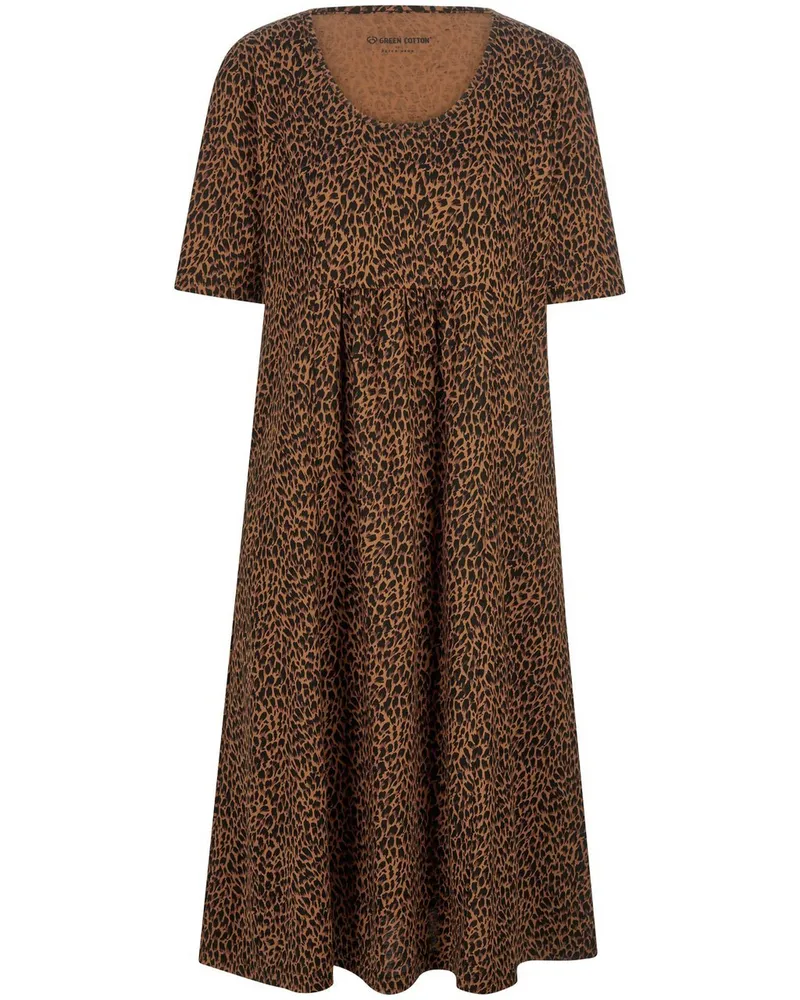 Green Cotton Jersey-Kleid Selma  schwarz Schwarz