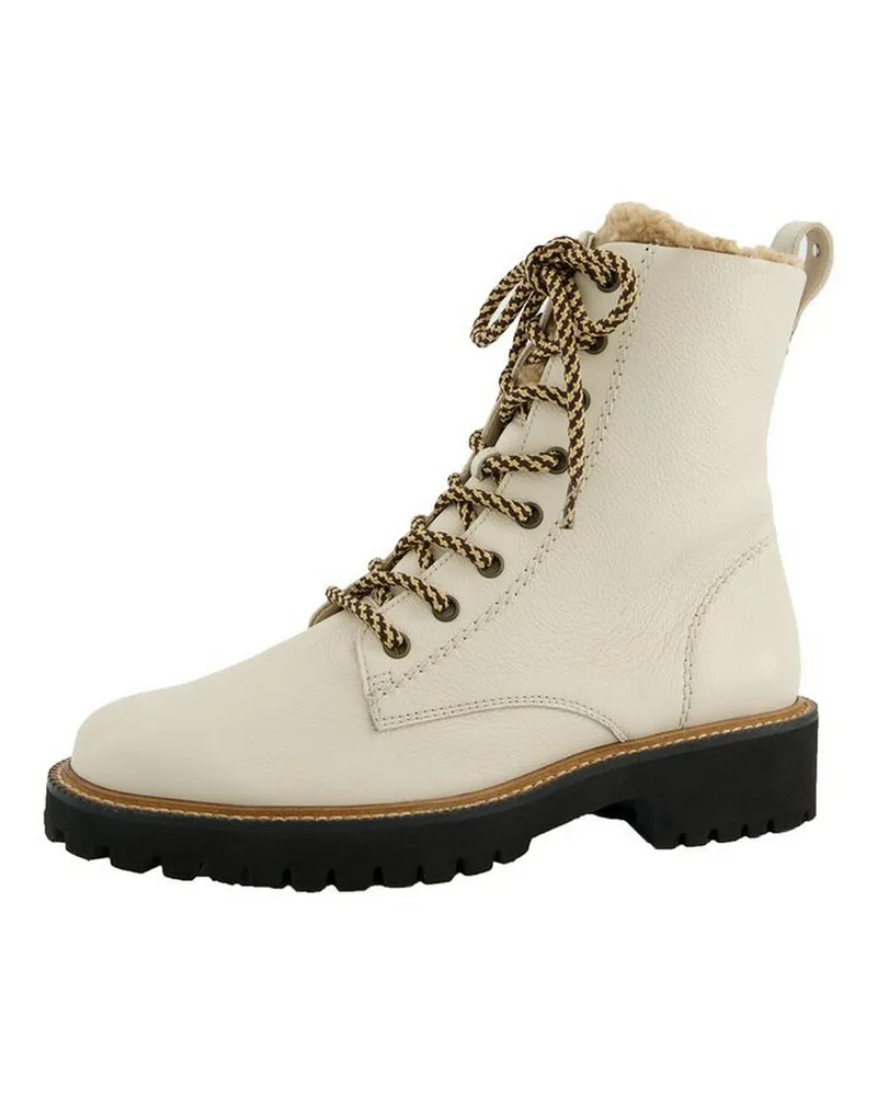 paul green Schnür-Stiefelette  weiss Weiss