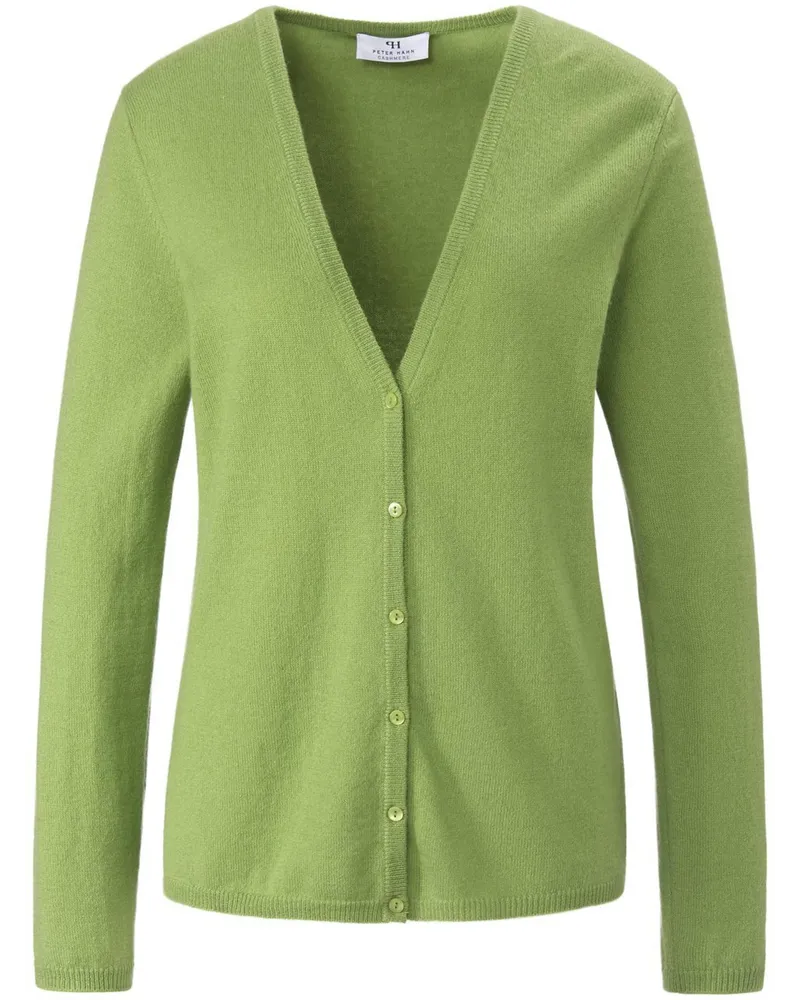 Peter Hahn Strickjacke aus 100% Premium-Kaschmir Modell Cora  Cashmere grün Grün