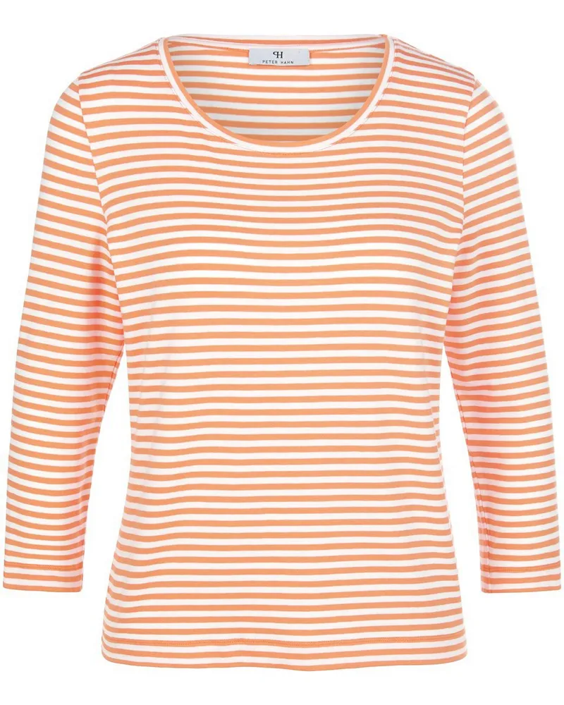 Peter Hahn Rundhals-Shirt 3/4-Arm  orange Orange