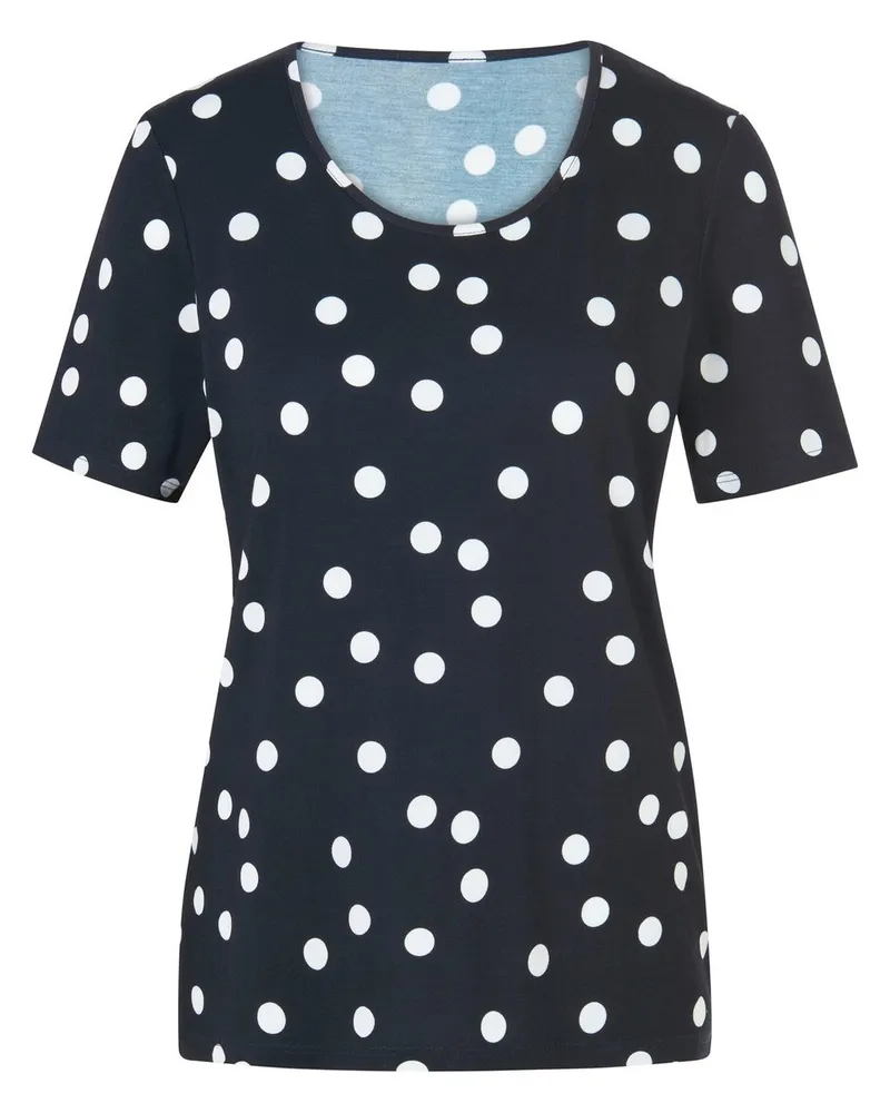 Peter Hahn Rundhals-Shirt  blau Blau