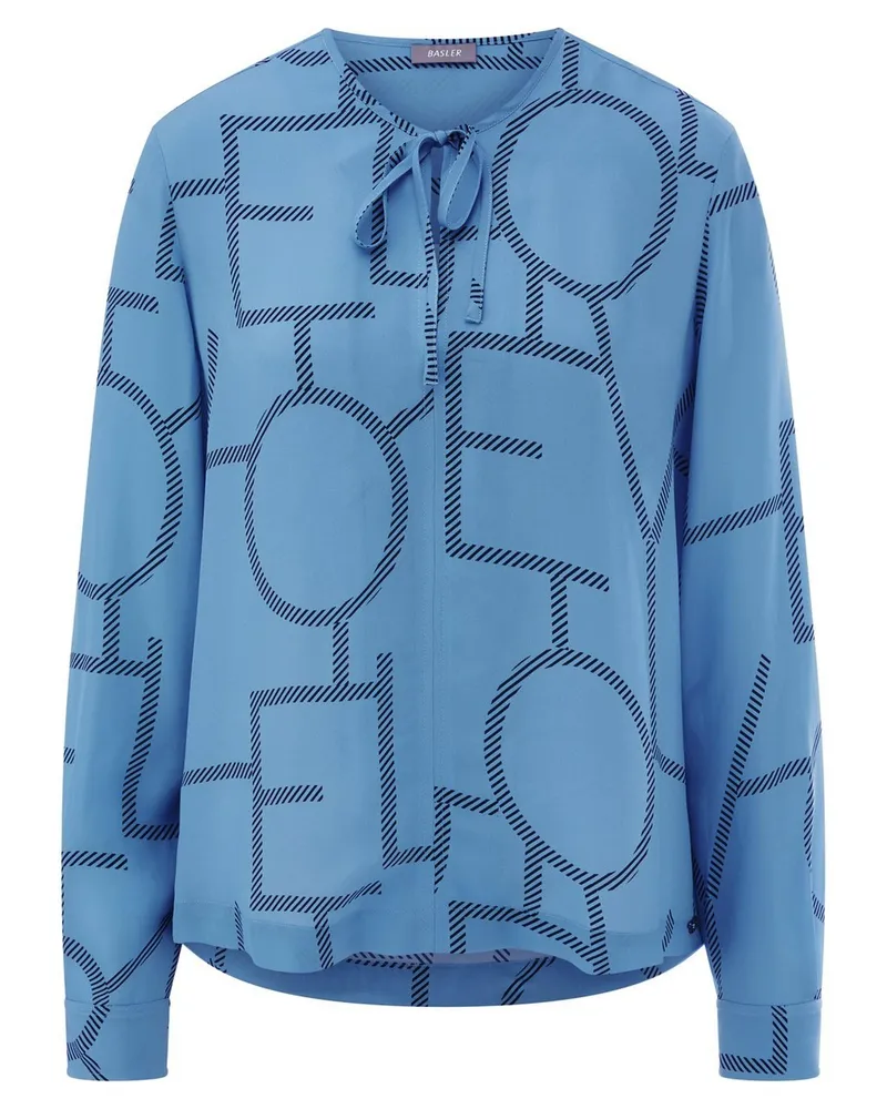 Basler Bluse zum Schlupfen  blau Blau