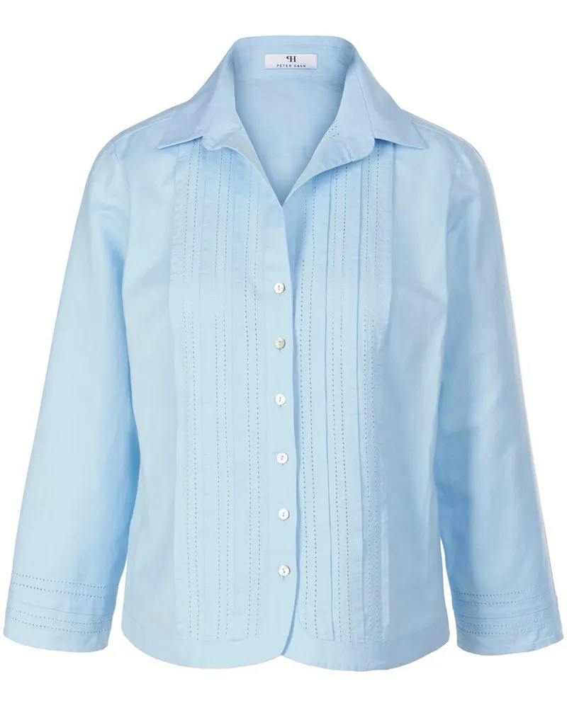 Peter Hahn Bluse 3/4-Arm  blau Blau