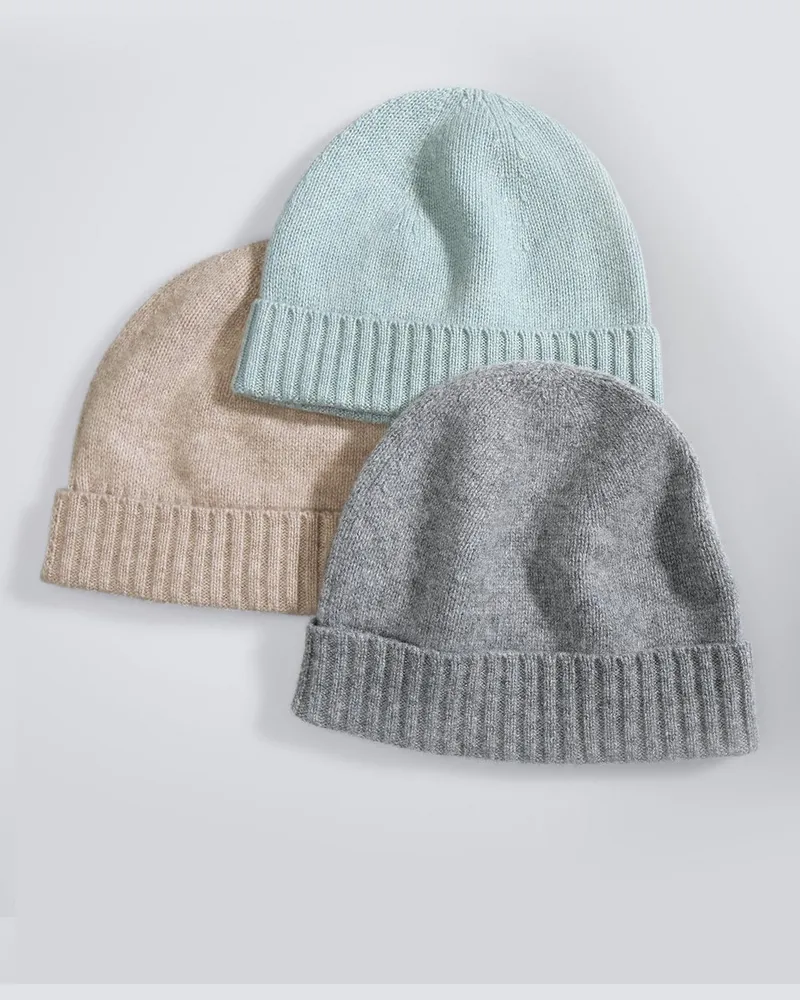 Peter Hahn Beanie aus 100% Premium-Kaschmir  Cashmere türkis Türkis