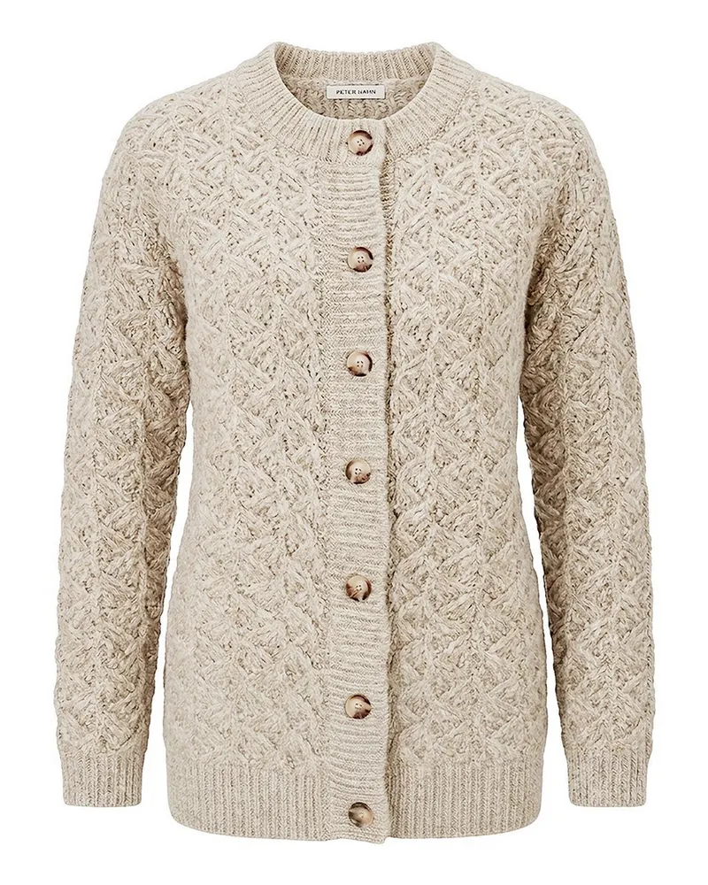 Peter Hahn Strickjacke  beige Beige