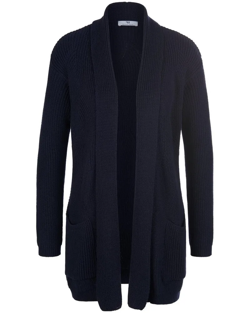 Peter Hahn Strickjacke  blau Blau