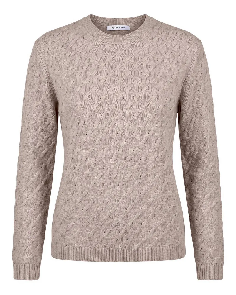 Peter Hahn Rundhals-Pullover  beige Beige