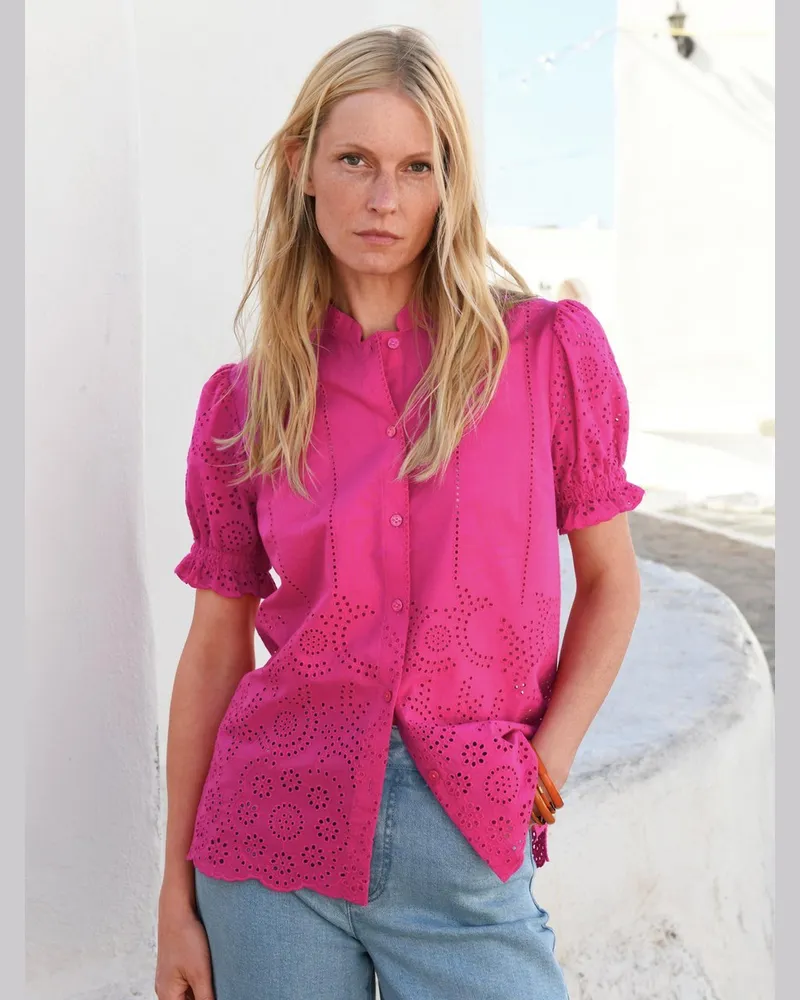 Marcel Ostertag Bluse  pink Pink