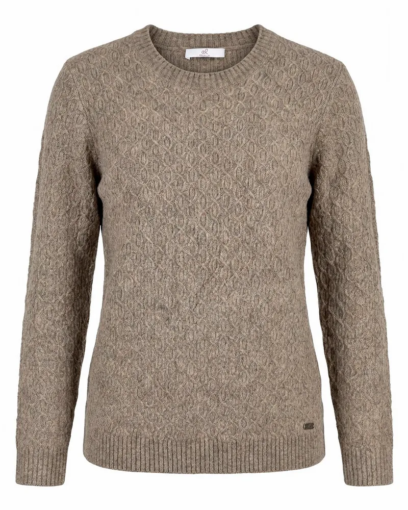 Emilia Lay Rundhals-Pullover  beige Beige