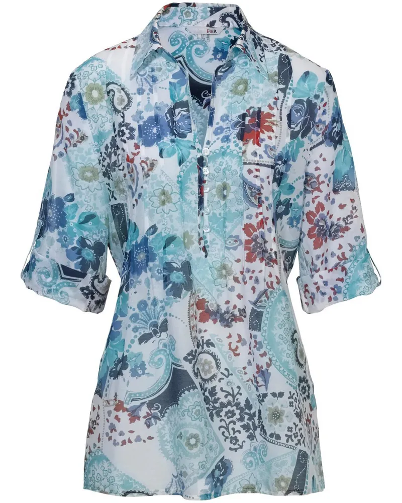 Peter Hahn Tunika-Bluse 3/4 Arm  weiss Weiss