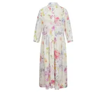 Kleid 3/4-Arm  weiss