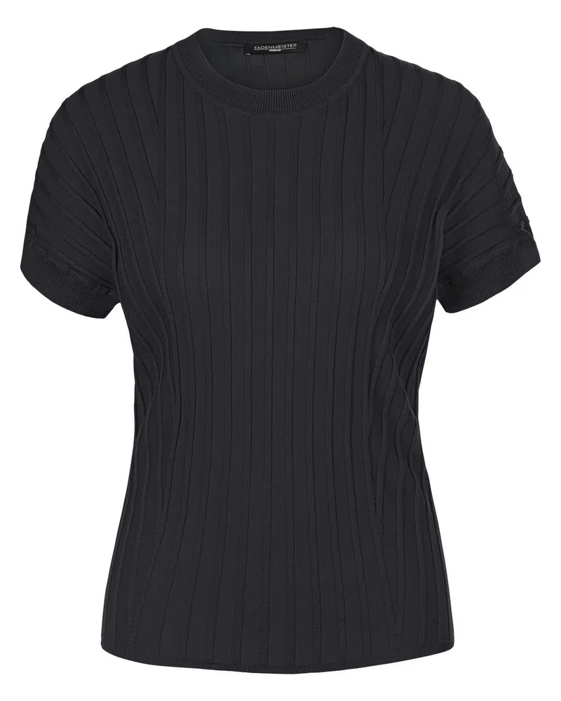 FADENMEISTER BERLIN Rundhals-Pullover 1/2-Arm  blau Blau