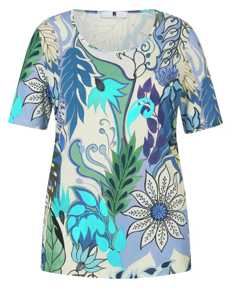 Anna Aura Rundhals-Shirt  blau Blau