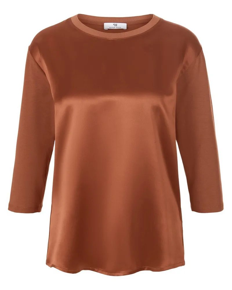 Peter Hahn Blusen-Shirt Seide  braun Braun