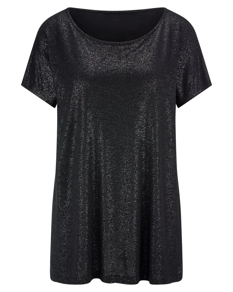 Emilia Lay Rundhals-Shirt  schwarz Schwarz