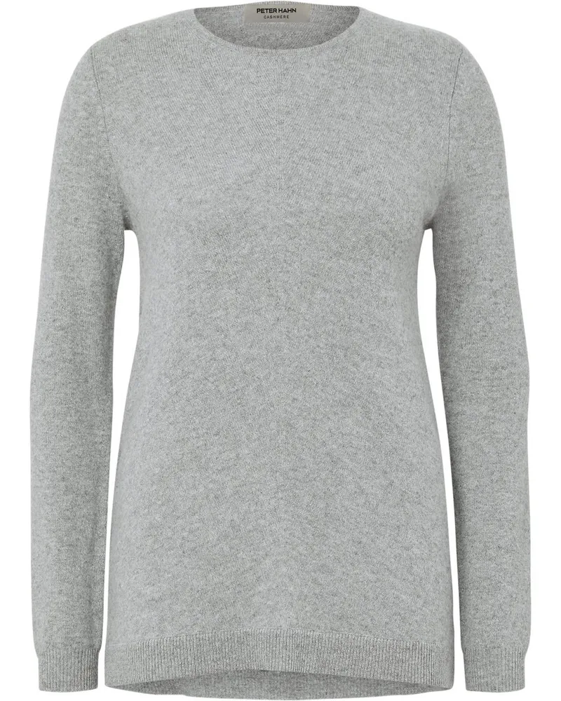 Peter Hahn Rundhals-Pullover aus 100% Premium-Kaschmir  grau Grau