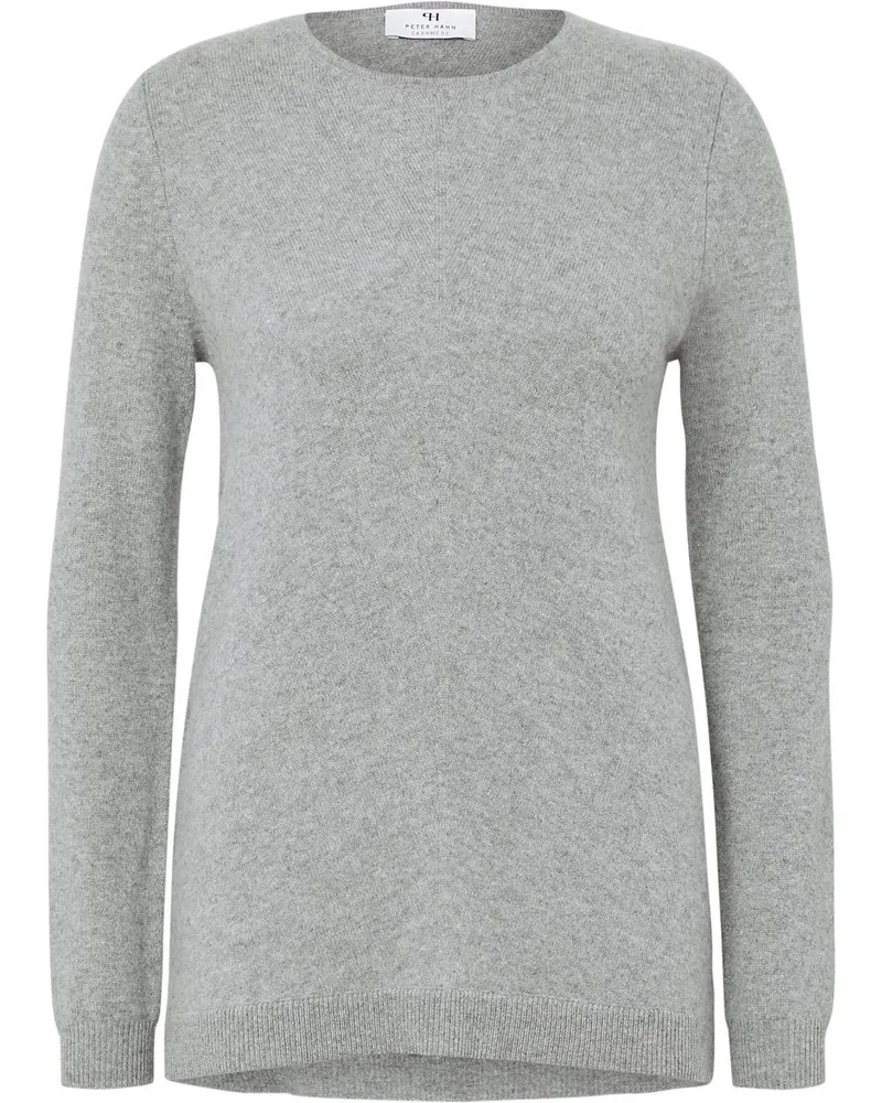 Peter Hahn Rundhals-Pullover aus 100% Premium-Kaschmir  Cashmere grau Grau