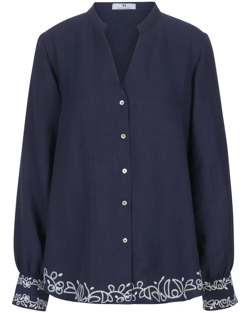 Peter Hahn Bluse  blau Blau