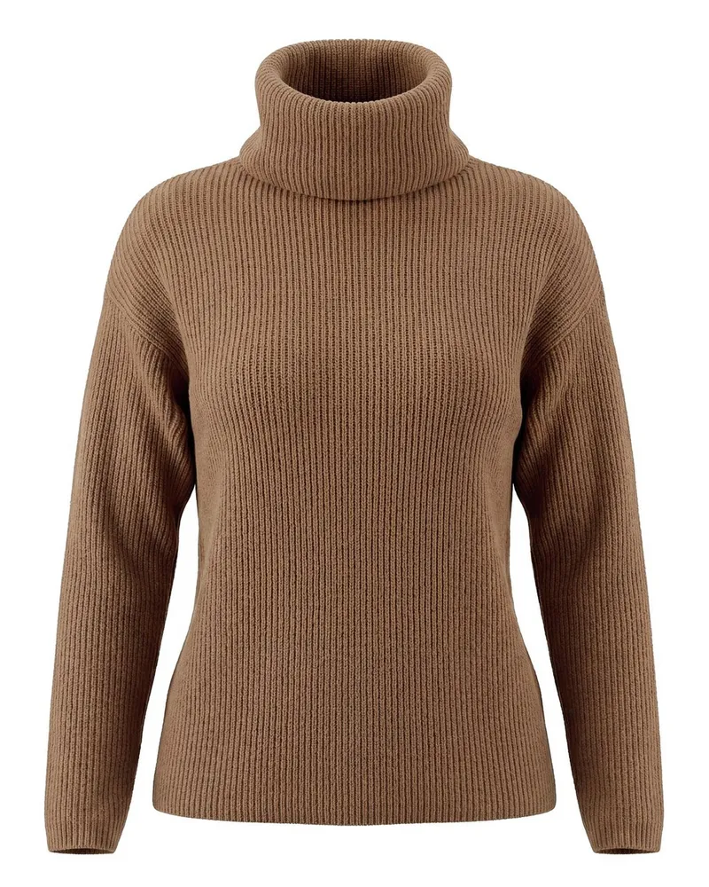 Peter Hahn Rollkragen-Pullover  braun Braun