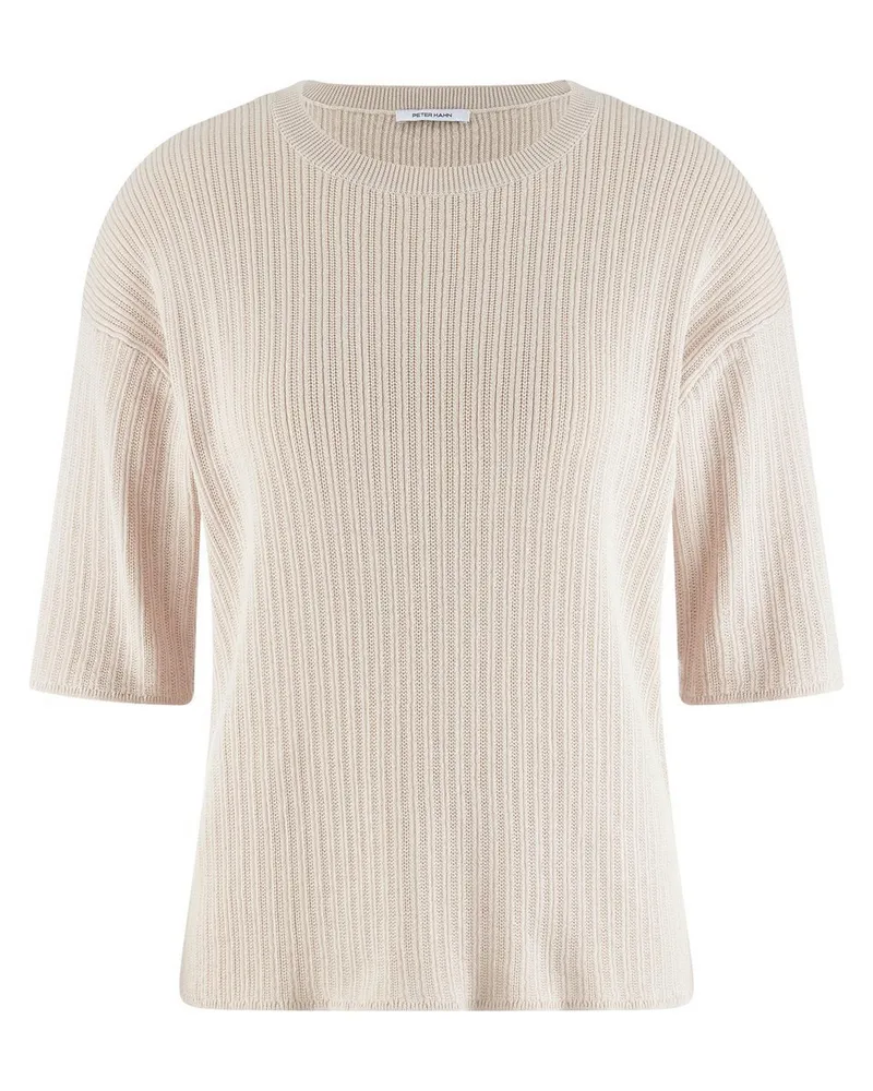 Peter Hahn Rundhals-Pullover aus 100% SUPIMA-Baumwolle  beige Beige