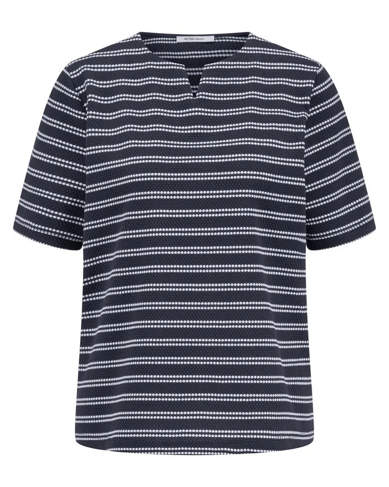 Peter Hahn Rundhals-Shirt  blau Blau
