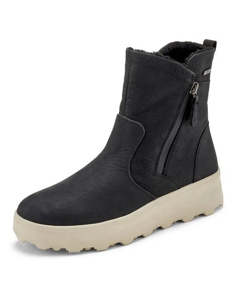 Caprice Plateau-Stiefelette  schwarz Schwarz