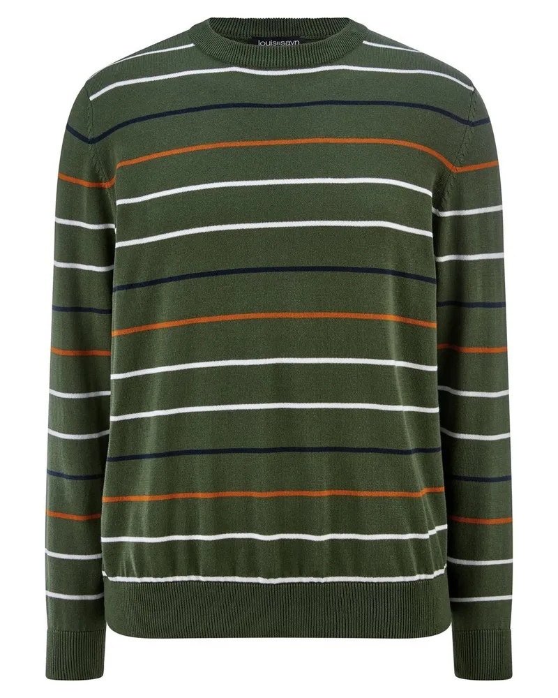 Peter Hahn Rundhals-Pullover  grün Grün