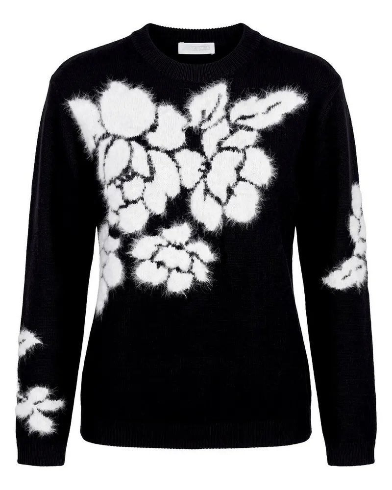 St. Emile Rundhals-Pullover  schwarz Schwarz
