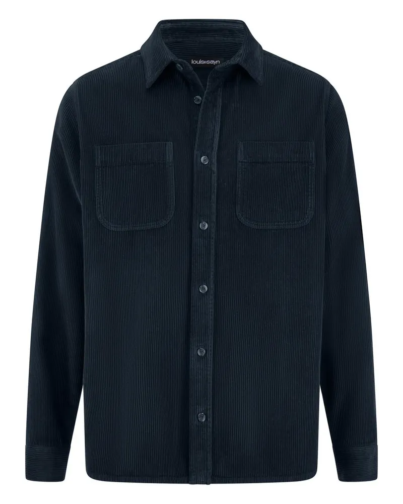 Louis Sayn Cord-Hemd  blau Blau