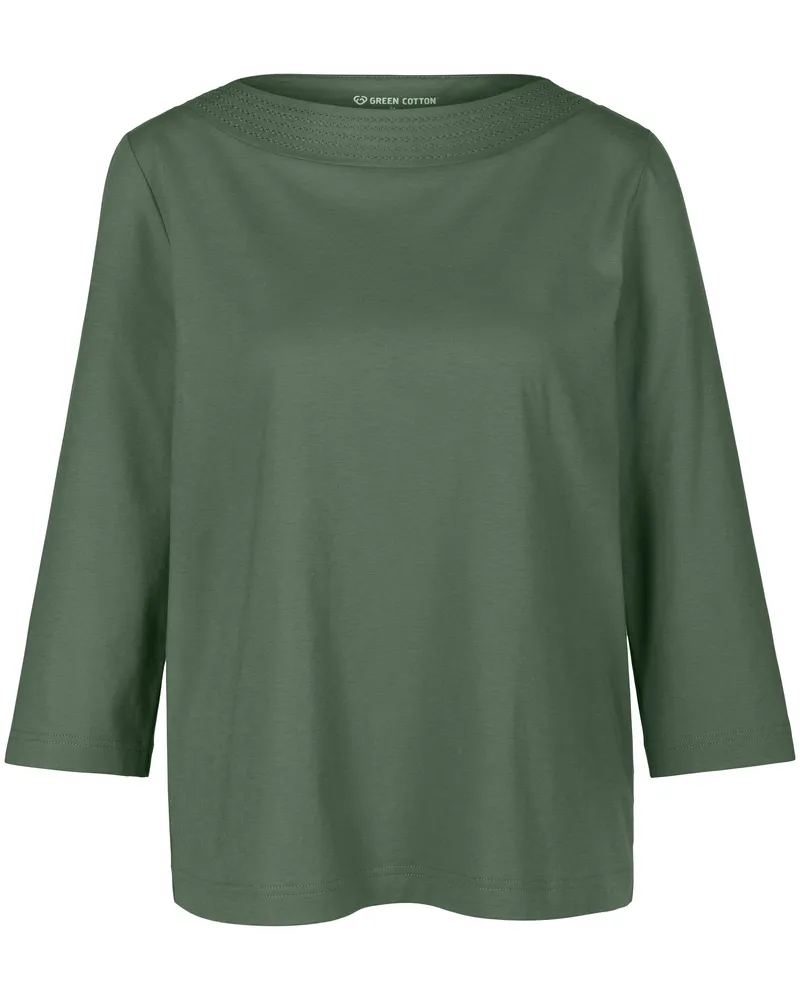 Green Cotton Shirt Maja  grün Grün