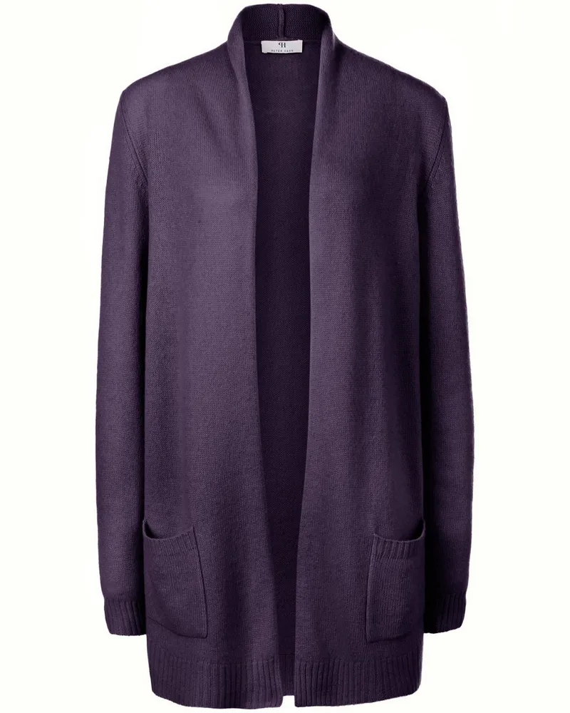 Peter Hahn Cardigan aus 100% Schurwolle  lila Lila