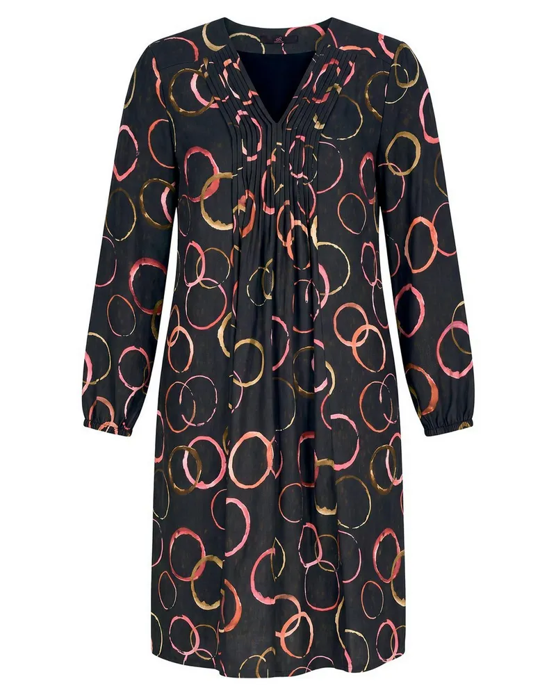 Emilia Lay Kleid V-Ausschnitt  schwarz Schwarz