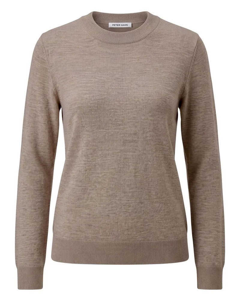 Peter Hahn Pullover aus 100% Schurwolle Biella Yarn  braun Braun