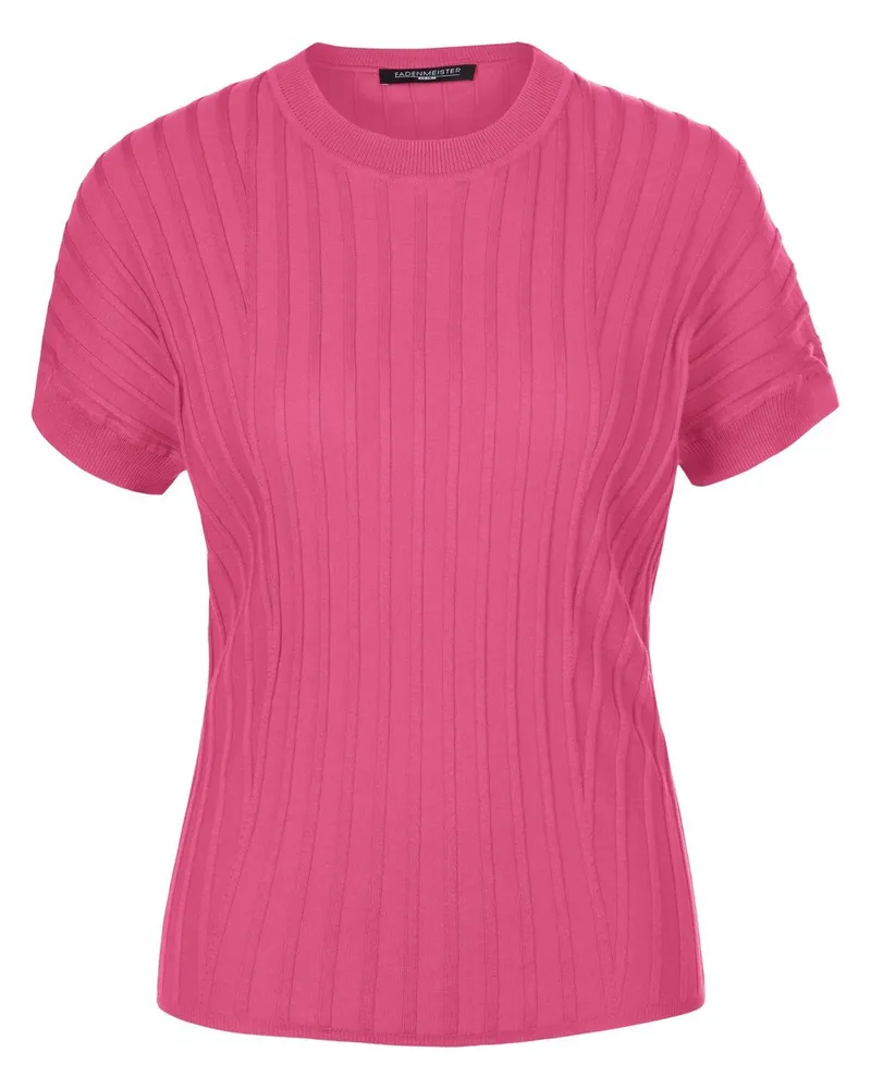 FADENMEISTER BERLIN Rundhals-Pullover 1/2-Arm  pink Pink