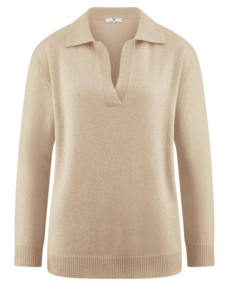 Peter Hahn Polo-Pullover  beige Beige