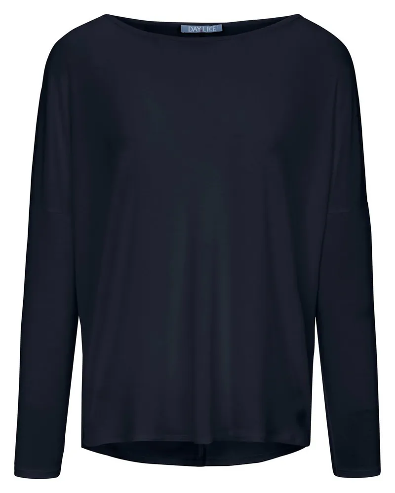 DAY.LIKE Rundhals-Shirt  blau Blau