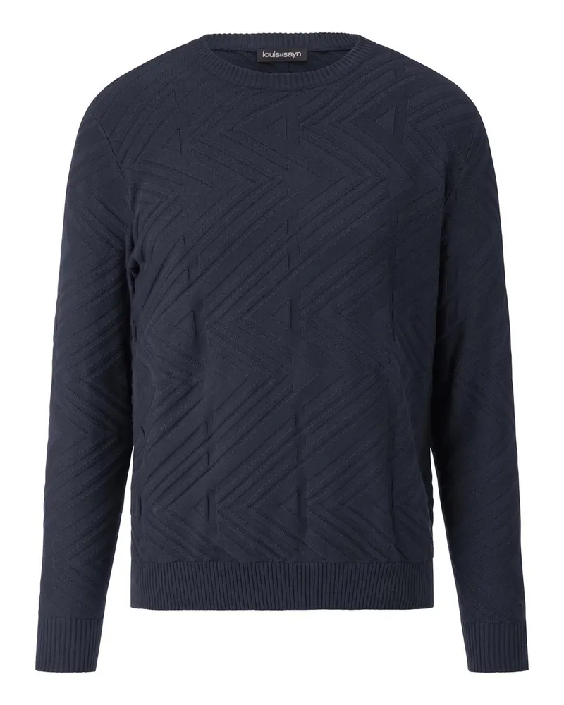 Louis Sayn Rundhals-Pullover  blau Blau