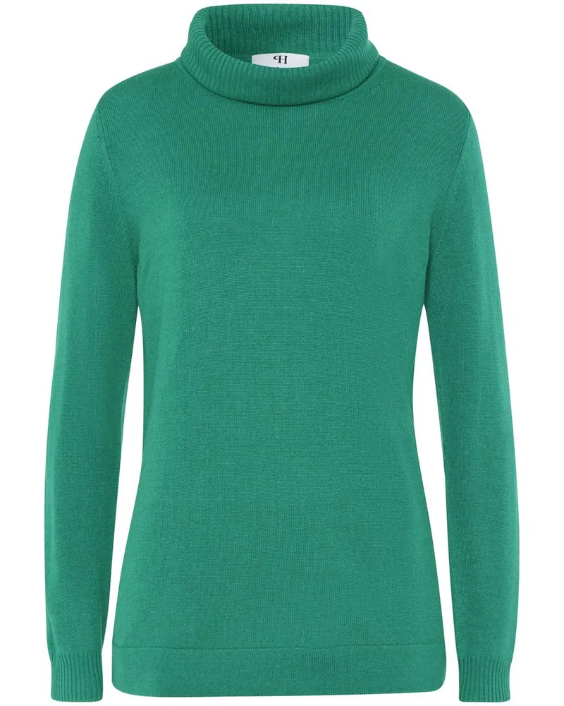 Peter Hahn Rollkragen-Pullover Modell Tamara  Seide/Kaschmir grün Grün