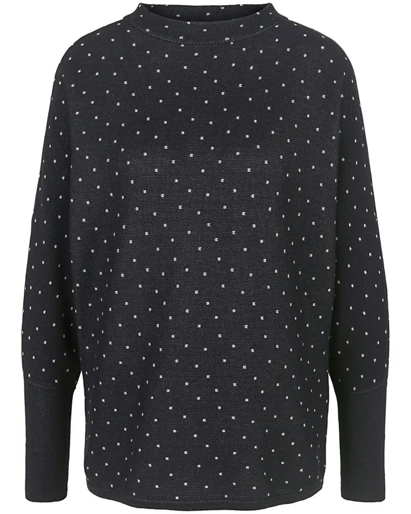 Peter Hahn Pullover Stehbundkragen  schwarz Schwarz