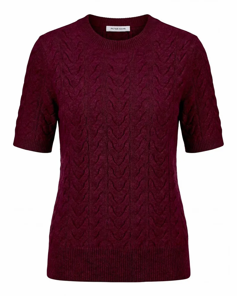 Peter Hahn Rundhals-Pullover  lila Lila