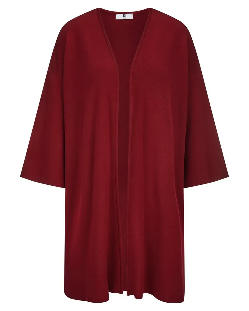 Anna Aura Long-Strickjacke 3/4-Arm  rot Rot