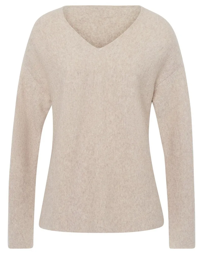 FADENMEISTER BERLIN V-Pullover  beige Beige